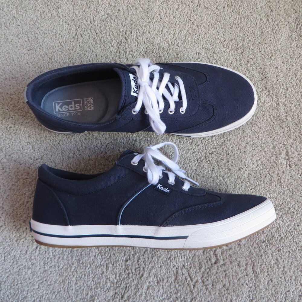 Keds courty core womens shoes/sneakers size 9 blue canvas #WF60073